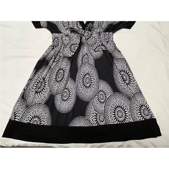 Vintage Jus d’Orange Women’s French Tunic Tuni Kelly' Blouse Top Black White. M - Picture 5 of 9